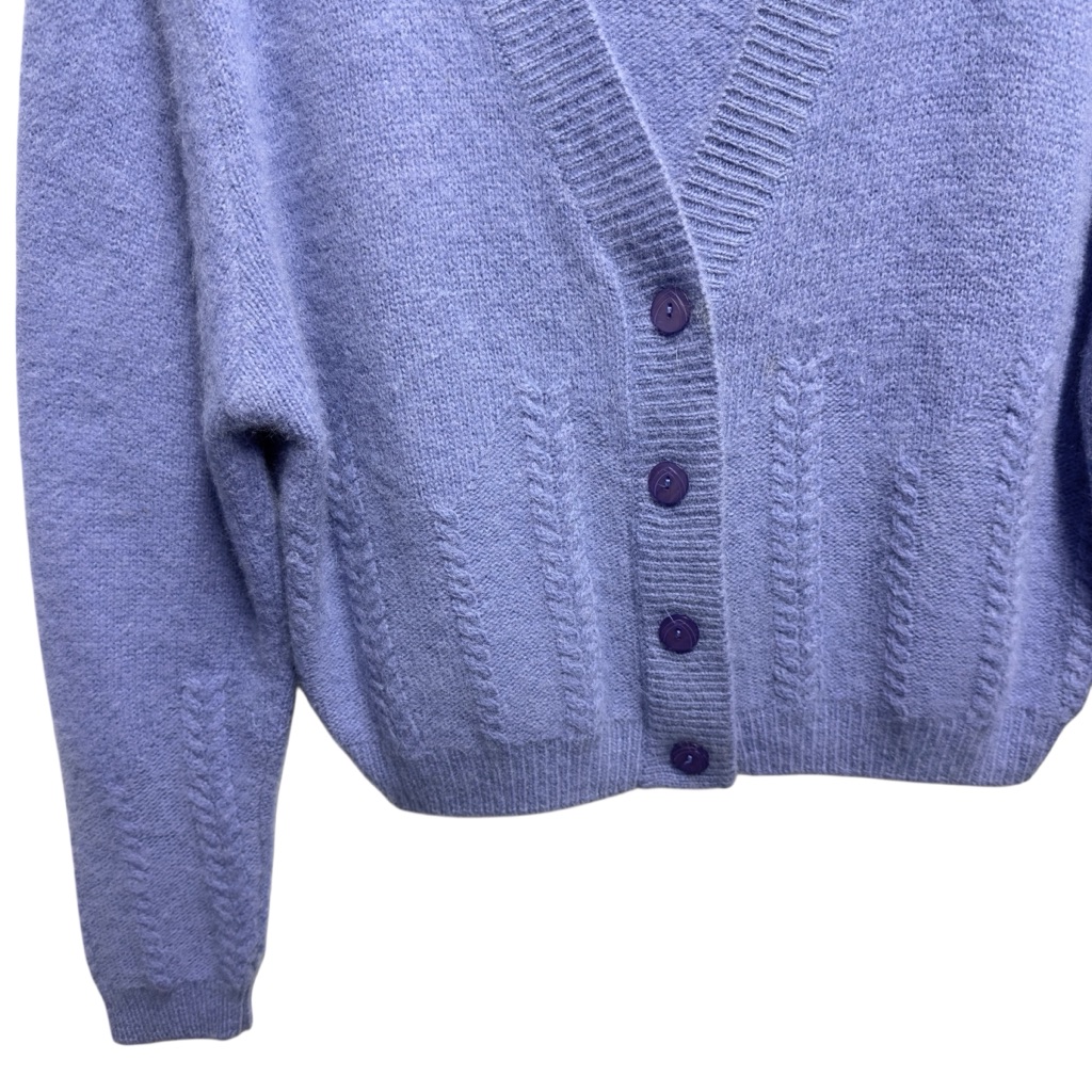 Angora Rabbit Hair Lambswool Knit Sweater Cardigan Jacket — image 4 of 8